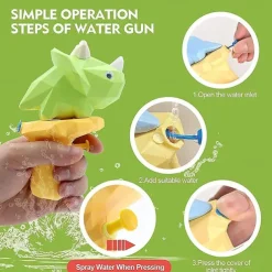 Dinosaur Water Gun Sand Toys Squirt Gun Water Outdoor Toys Gifts for Kids 3 4 5 Years Old