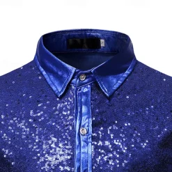 Disco 1980s Blouse / Shirt Disco Fancy Dress Men's Carnival Costume Masquerade Party Bachelorette Party Pride Parade Adults' Blouse