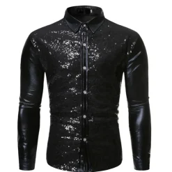 Disco 1980s Blouse / Shirt Disco Fancy Dress Men's Carnival Costume Masquerade Party Bachelorette Party Pride Parade Adults' Blouse