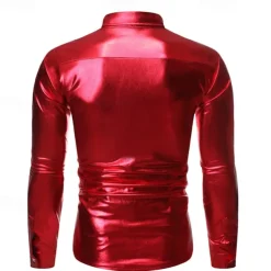 Disco 1980s Blouse / Shirt Disco Fancy Dress Men's Carnival Costume Masquerade Party Bachelorette Party Pride Parade Adults' Blouse