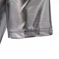 Disco 1980s Shiny Metallic Masquerade Disco Fancy Dress Men's Carnival Costume Masquerade Party / Evening Bachelorette Party Pride Parade Adults' Top