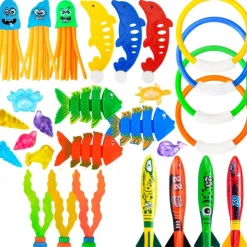 Diving Pool Toys for Kids Age 4-12,28Pcs Swimming Underwater Pool Toys for Kids,Water Toys for Pool Party Favors,Summer Diving Toys