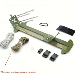 DIY Paracord Metal Weaving Frame - Handmade Outdoor Leisure Bracelet Maker Tool - Includes 2 Random Color Ropes