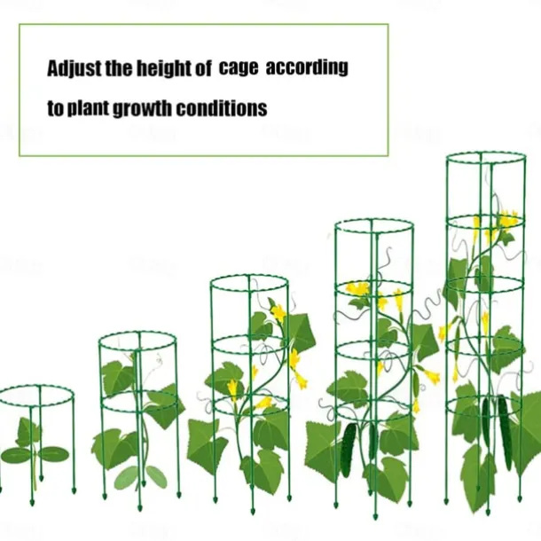 DIY Tomato Cages Plant Support CagesAssembled Multi -layer Adjustable Garden Trellis for Vegetables Fruits Climbing Plants Pots Flowers Vines