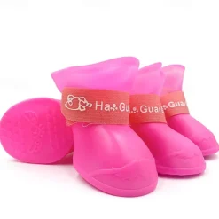 Dog Boots / Shoes Rain Boots Fashion Cute Waterproof Soft Washable Comfortable Outdoor Casual Daily Dog Clothing for Bichon Frise Pomeranian Baby Pet Papillon Small