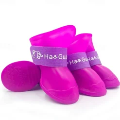 Dog Boots / Shoes Rain Boots Fashion Cute Waterproof Soft Washable Comfortable Outdoor Casual Daily Dog Clothing for Bichon Frise Pomeranian Baby Pet Papillon Small