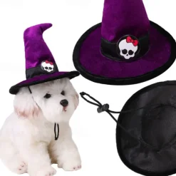 Dog Cat Bandanas & Hats Cosplay Halloween Outfit Cosplay Funny Winter Soft Washable Comfortable Halloween Outdoor Halloween Casual Daily Dog Clothing for Bichon Frise Pomeranian Baby Pet Papillon