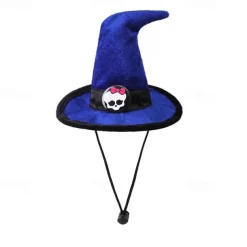 Dog Cat Bandanas & Hats Cosplay Halloween Outfit Cosplay Funny Winter Soft Washable Comfortable Halloween Outdoor Halloween Casual Daily Dog Clothing for Bichon Frise Pomeranian Baby Pet Papillon