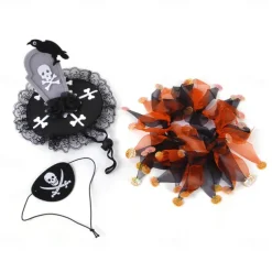 Dog Cat Bandanas & Hats Dog Scarf Cosplay Halloween Outfit Cosplay Funny Winter Soft Washable Comfortable Halloween Outdoor Halloween Casual Daily Dog Clothing for Bichon Frise Pomeranian Baby Pet