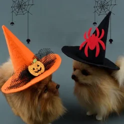 Dog Cat Bandanas & Hats Halloween Outfit Fashion Funny Winter Breathable Soft Washable Comfortable Outdoor Halloween Casual Daily Dog Clothing for Bichon Frise Pomeranian Baby Pet Papillon Small
