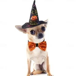 Dog Cat Bandanas & Hats Tie / Bow Tie Fashion Cute Winter Breathable Soft Washable Comfortable Outdoor Halloween Casual Daily Dog Clothing for Bichon Frise Pomeranian Baby Pet Papillon Small