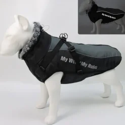 Dog Cat Coat Jacket Fashion Party Winter Reflective Waterproof Warm Washable Comfortable Christmas Outdoor Casual Daily Dog Clothing for Bichon Frise Pomeranian Baby Pet Papillon Small