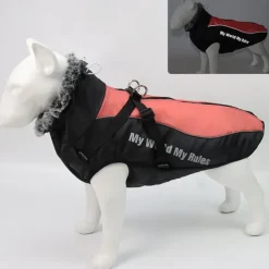 Dog Cat Coat Jacket Fashion Party Winter Reflective Waterproof Warm Washable Comfortable Christmas Outdoor Casual Daily Dog Clothing for Bichon Frise Pomeranian Baby Pet Papillon Small