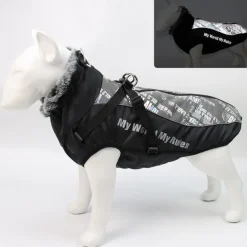 Dog Cat Coat Jacket Fashion Party Winter Reflective Waterproof Warm Washable Comfortable Christmas Outdoor Casual Daily Dog Clothing for Bichon Frise Pomeranian Baby Pet Papillon Small