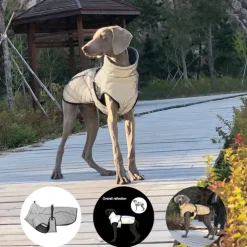 Dog Cat Coat Jacket Fashion Casual Winter Reflective Waterproof Warm Breathable Soft Outdoor Casual Daily Dog Clothing for Corgi Dachshund Pomeranian Baby Pet Papillon