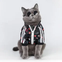 Dog Cat Coat Jacket Fashion Casual Winter Waterproof Breathable Soft Washable Comfortable Casual Daily Dog Clothing for Bichon Frise Pomeranian Baby Pet Papillon Small