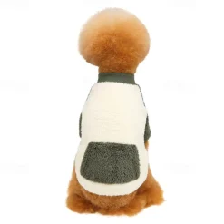 Dog Cat Coat Jacket Fashion Casual Winter Warm Breathable Soft Washable Comfortable Casual Daily Dog Clothing for Bichon Frise Pomeranian Baby Pet Papillon Small