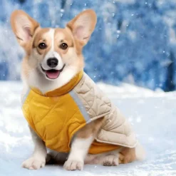 Dog Cat Coat Jacket Fashion Sports & Outdoors Winter Reflective Warm Breathable Soft Washable Outdoor Casual Daily Dog Clothing for Bichon Frise Pomeranian Baby Pet Papillon Small