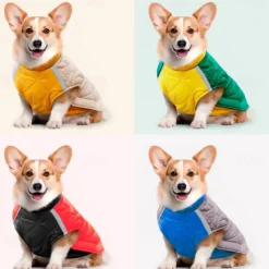 Dog Cat Coat Jacket Fashion Sports & Outdoors Winter Reflective Warm Breathable Soft Washable Outdoor Casual Daily Dog Clothing for Bichon Frise Pomeranian Baby Pet Papillon Small