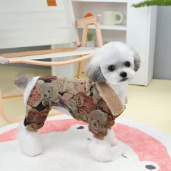 Dog Cat Coat Jacket Fashion Cute Winter Warm Soft Washable Comfortable Outdoor Sports Dog Clothing for Bichon Frise Poodle Pomeranian Baby Pet Papillon