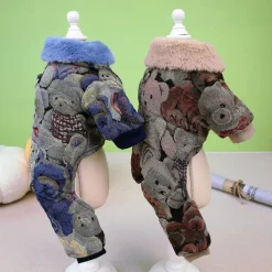 Dog Cat Coat Jacket Fashion Cute Winter Warm Soft Washable Comfortable Outdoor Sports Dog Clothing for Bichon Frise Poodle Pomeranian Baby Pet Papillon