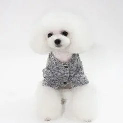 Dog Cat Coat Jacket Fashion Cute Winter Warm Soft Washable Comfortable Outdoor Sports Dog Clothing for Bichon Frise Poodle Pomeranian Baby Pet Papillon