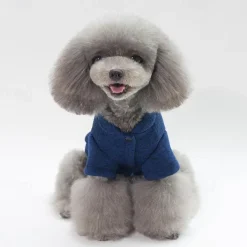 Dog Cat Coat Jacket Fashion Cute Winter Warm Soft Washable Comfortable Outdoor Sports Dog Clothing for Bichon Frise Poodle Pomeranian Baby Pet Papillon