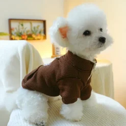 Dog Cat Coat Jacket Fashion Cute Winter Warm Soft Washable Comfortable Outdoor Sports Dog Clothing for Bichon Frise Poodle Pomeranian Baby Pet Papillon