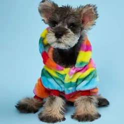 Dog Cat Coat Jacket Fashion Cute Winter Warm Soft Washable Comfortable Outdoor Sports Dog Clothing for Bichon Frise Poodle Pomeranian Baby Pet Papillon