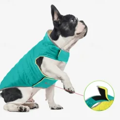 Dog Cat Coat Jacket Fashion Party Reflective Waterproof Breathable Double-Sided Soft Christmas Outdoor Casual Daily Dog Clothing for Bichon Frise Pomeranian Baby Pet Papillon Small