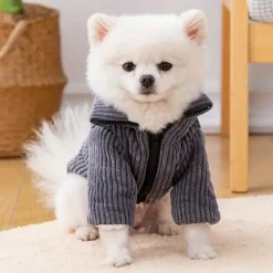 Dog Cat Coat Jacket Fashion Party Winter Warm Breathable Soft Washable Comfortable Christmas Halloween Outdoor Casual Daily Dog Clothing for Bichon Frise Pomeranian Baby Pet Papillon Small