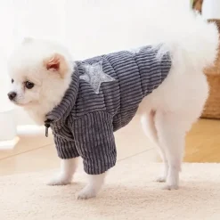 Dog Cat Coat Jacket Fashion Party Winter Warm Breathable Soft Washable Comfortable Christmas Halloween Outdoor Casual Daily Dog Clothing for Bichon Frise Pomeranian Baby Pet Papillon Small