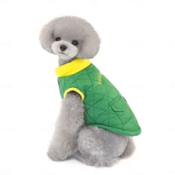Dog Cat Coat Jacket Fashion Cute Winter Breathable Soft Washable Comfortable Outdoor Casual Daily Dog Clothing for Bichon Frise Pomeranian Baby Pet Papillon Small