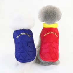 Dog Cat Coat Jacket Fashion Cute Winter Breathable Soft Washable Comfortable Outdoor Casual Daily Dog Clothing for Bichon Frise Pomeranian Baby Pet Papillon Small
