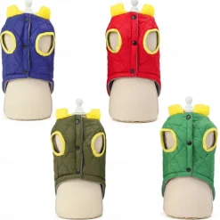 Dog Cat Coat Jacket Fashion Cute Winter Breathable Soft Washable Comfortable Outdoor Casual Daily Dog Clothing for Bichon Frise Pomeranian Baby Pet Papillon Small