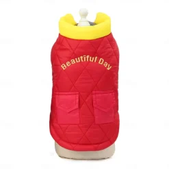 Dog Cat Coat Jacket Fashion Cute Winter Breathable Soft Washable Comfortable Outdoor Casual Daily Dog Clothing for Bichon Frise Pomeranian Baby Pet Papillon Small