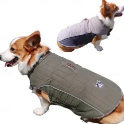 Dog Cat Coat Jacket Fashion Cute Winter Warm Breathable Soft Washable Comfortable Outdoor Casual Daily Dog Clothing for Bichon Frise Pomeranian Baby Pet Papillon Small
