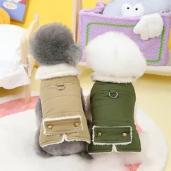 Dog Cat Coat Jacket Simple Style Winter Breathable Soft Washable Comfortable Thick Dailywear Casual Daily Weekend Walking Dog Clothing for Cat Dog Husky Labrador Alaskan Malamute