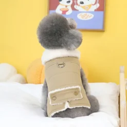 Dog Cat Coat Jacket Simple Style Winter Breathable Soft Washable Comfortable Thick Dailywear Casual Daily Weekend Walking Dog Clothing for Cat Dog Husky Labrador Alaskan Malamute