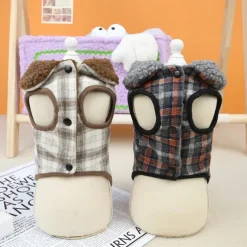 Dog Cat Coat Jacket Spots & Checks Leisure Winter Breathable Soft Washable Comfortable Thick Dailywear Bed Casual Daily Weekend Walking Dog Clothing for Cat Dog Husky Labrador Alaskan Malamute