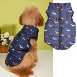 Dog Cat Coat Jacket Vest Fashion Party Winter Waterproof Warm Breathable Soft Washable Party Halloween Casual Daily Dog Clothing for Bichon Frise Pomeranian Baby Pet Papillon Small