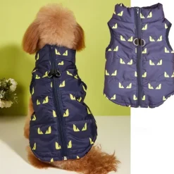 Dog Cat Coat Jacket Vest Fashion Party Winter Waterproof Warm Breathable Soft Washable Party Halloween Casual Daily Dog Clothing for Bichon Frise Pomeranian Baby Pet Papillon Small