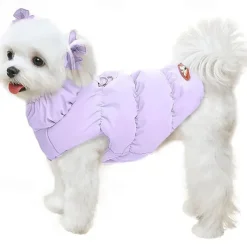 Dog Cat Coat Jacket Vest Fashion Party Winter Warm Breathable Soft Washable Comfortable Christmas Halloween Outdoor Casual Daily Dog Clothing for Bichon Frise Pomeranian Baby Pet Papillon Small