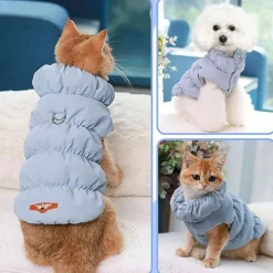 Dog Cat Coat Jacket Vest Fashion Party Winter Warm Breathable Soft Washable Comfortable Christmas Halloween Outdoor Casual Daily Dog Clothing for Bichon Frise Pomeranian Baby Pet Papillon Small