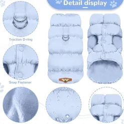 Dog Cat Coat Jacket Vest Fashion Party Winter Warm Breathable Soft Washable Comfortable Christmas Halloween Outdoor Casual Daily Dog Clothing for Bichon Frise Pomeranian Baby Pet Papillon Small