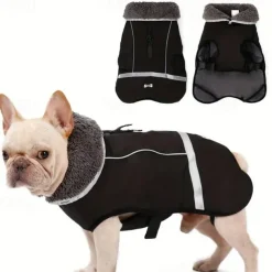 Dog Cat Coat Jacket Vest Fashion Party Winter Reflective Waterproof Warm Breathable Washable Christmas Halloween Outdoor Casual Daily Dog Clothing for Golden Retriever Corgi Bichon Frise Pomeranian