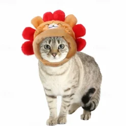 Dog Cat Dog Bandana & Dog Hat Party Funny Winter Breathable Soft Washable Comfortable Party Halloween Casual Daily Festival Dog Clothing for Bichon Frise Pomeranian Baby Pet Papillon Small