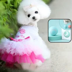 Dog Cat Dress Cute Casual Breathable Soft Washable Comfortable Outdoor Casual Daily Dog Clothing for Bichon Frise Pomeranian Baby Pet Papillon Small