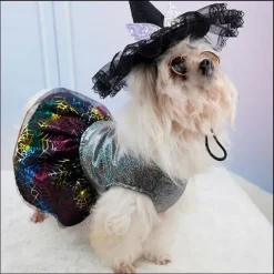Dog Cat Dress Cute Casual Breathable Soft Washable Comfortable Halloween Casual Daily Festival Dog Clothing for Bichon Frise Pomeranian Baby Pet Papillon Small