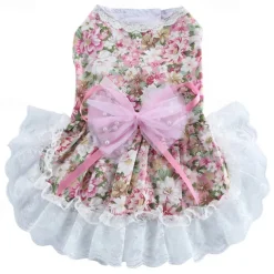 Dog Cat Dress Fashion Cute Soft Washable Comfortable Outdoor Casual Daily Dog Clothing